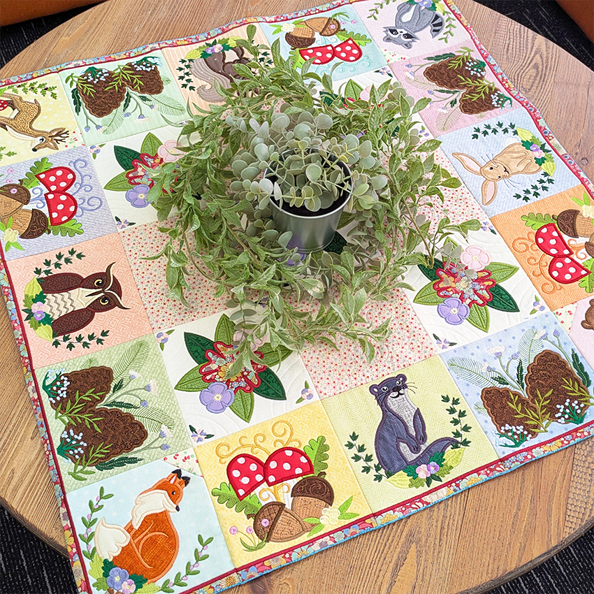 Forest Friends Add-On Blocks In the hoop machine embroidery designs
