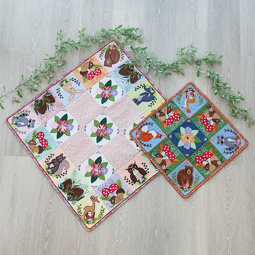 Forest Friends Add-On Blocks In the hoop machine embroidery designs