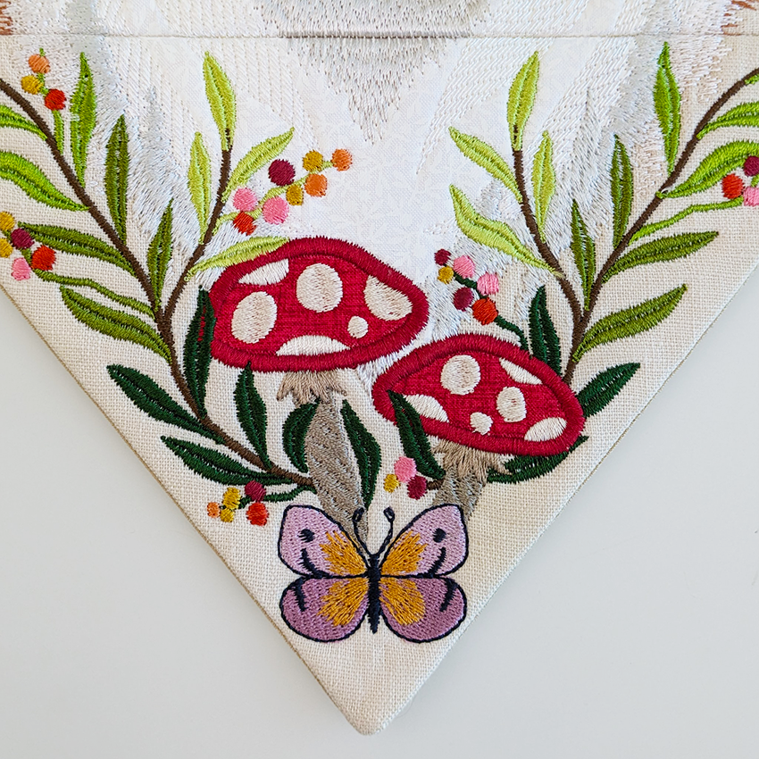 Fox Hanger In the hoop machine embroidery designs