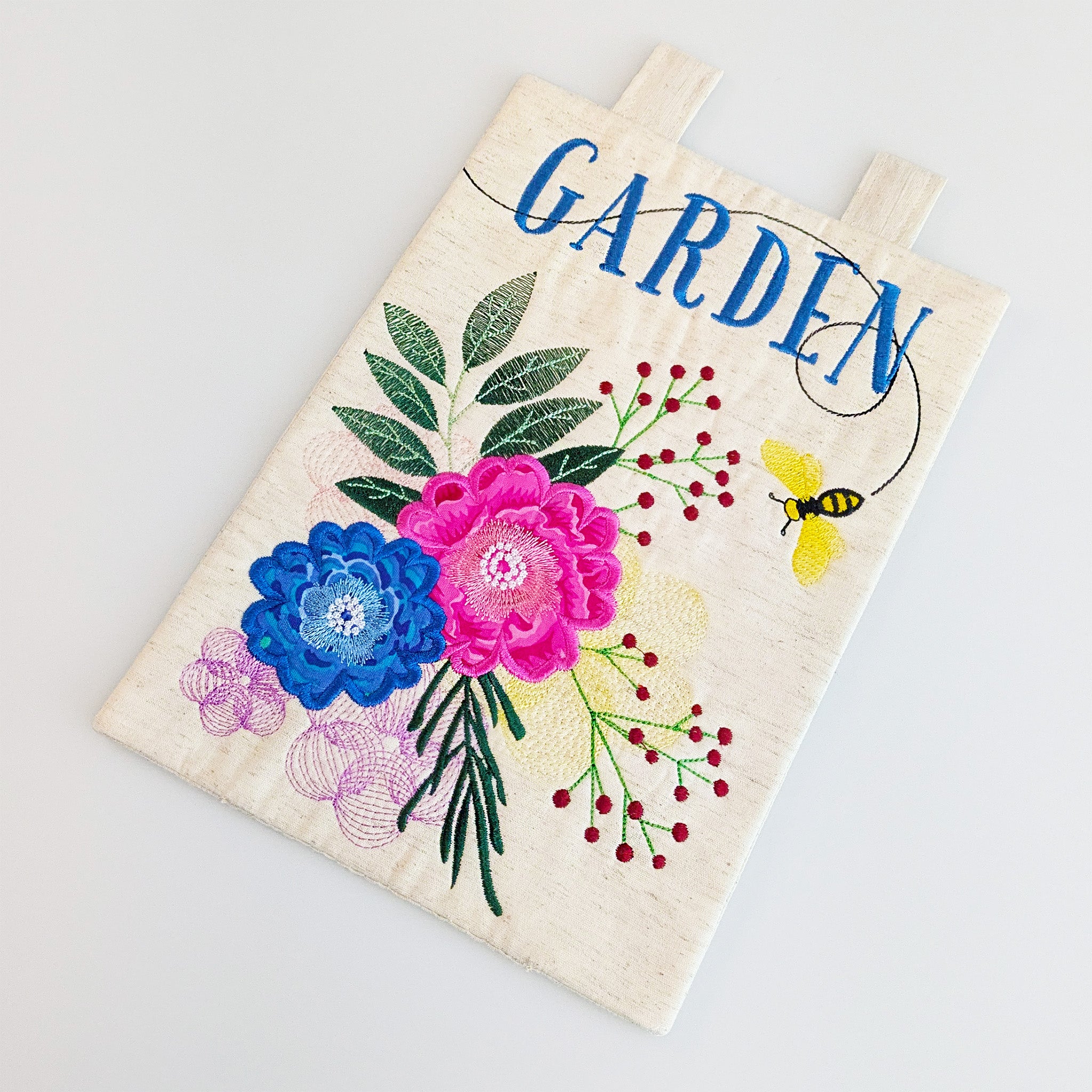 Garden Banner or Flag In the hoop machine embroidery designs