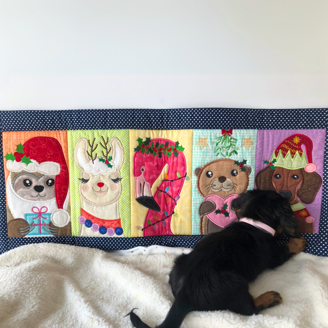 Festive Fur Friends Table Runner