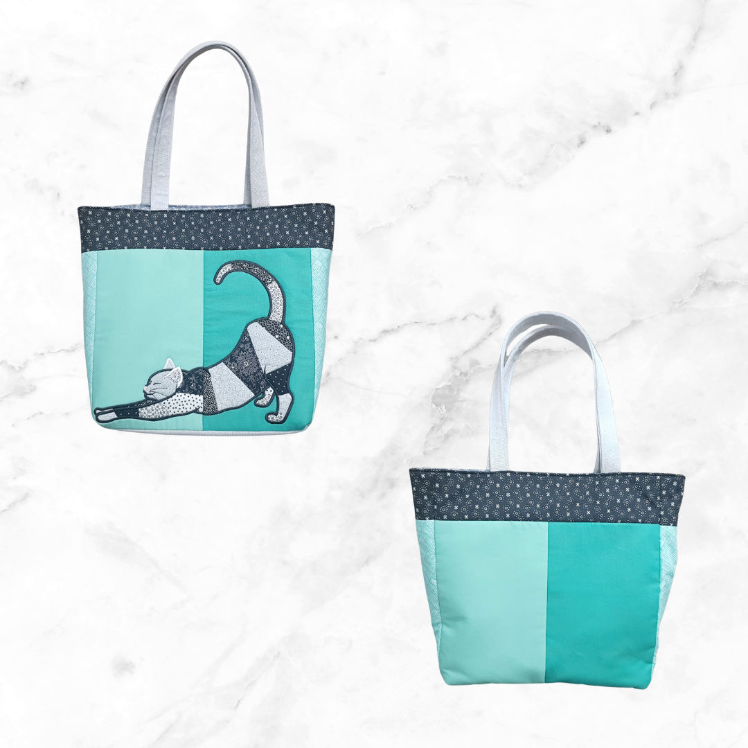 Cat Blocks and Tote Bag
