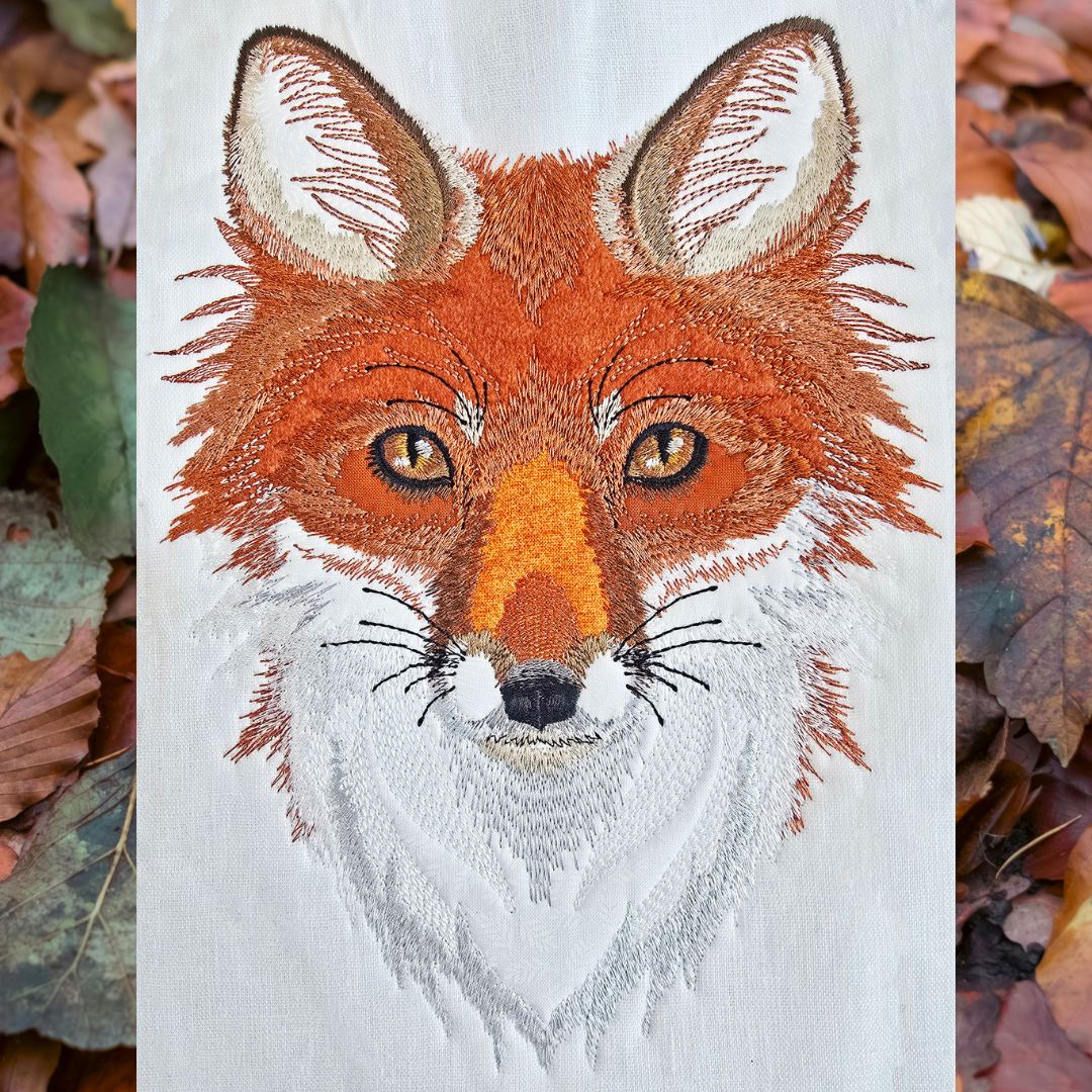 Fox Embroidery Applique In the hoop machine embroidery designs