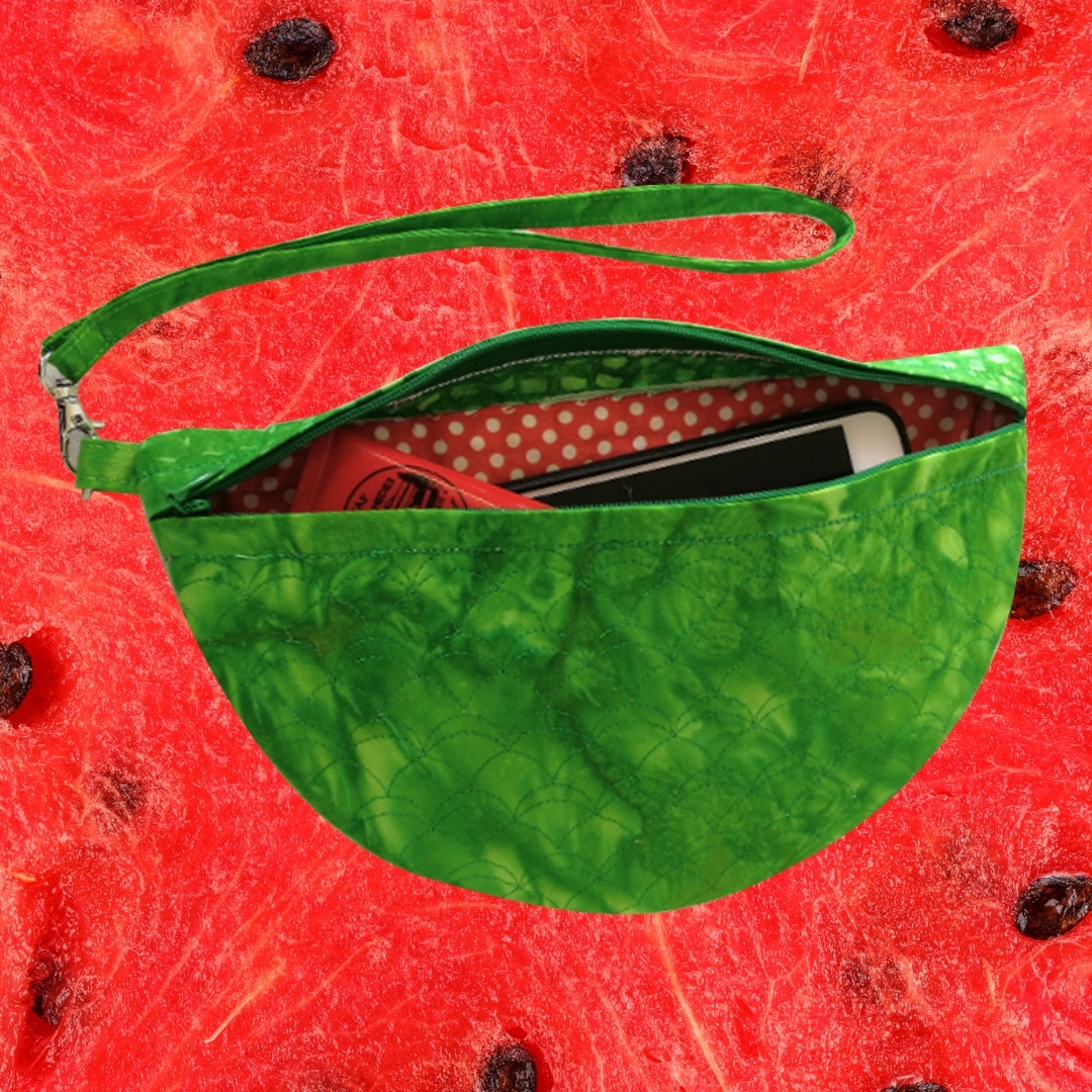 Watermelon Zippered Clutch Bag