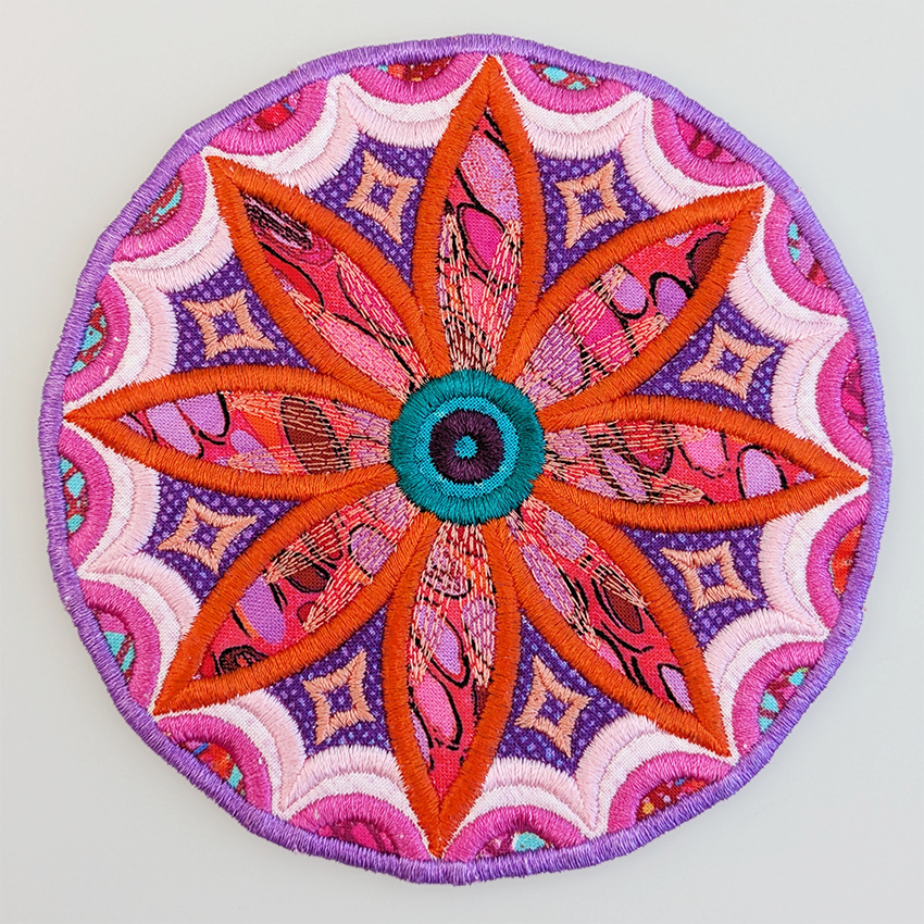 Geometric Flower Coasters