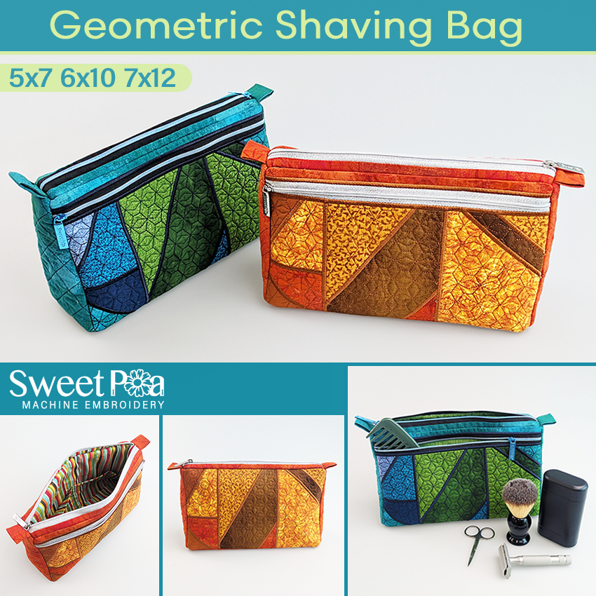Geometric Shaving Bag