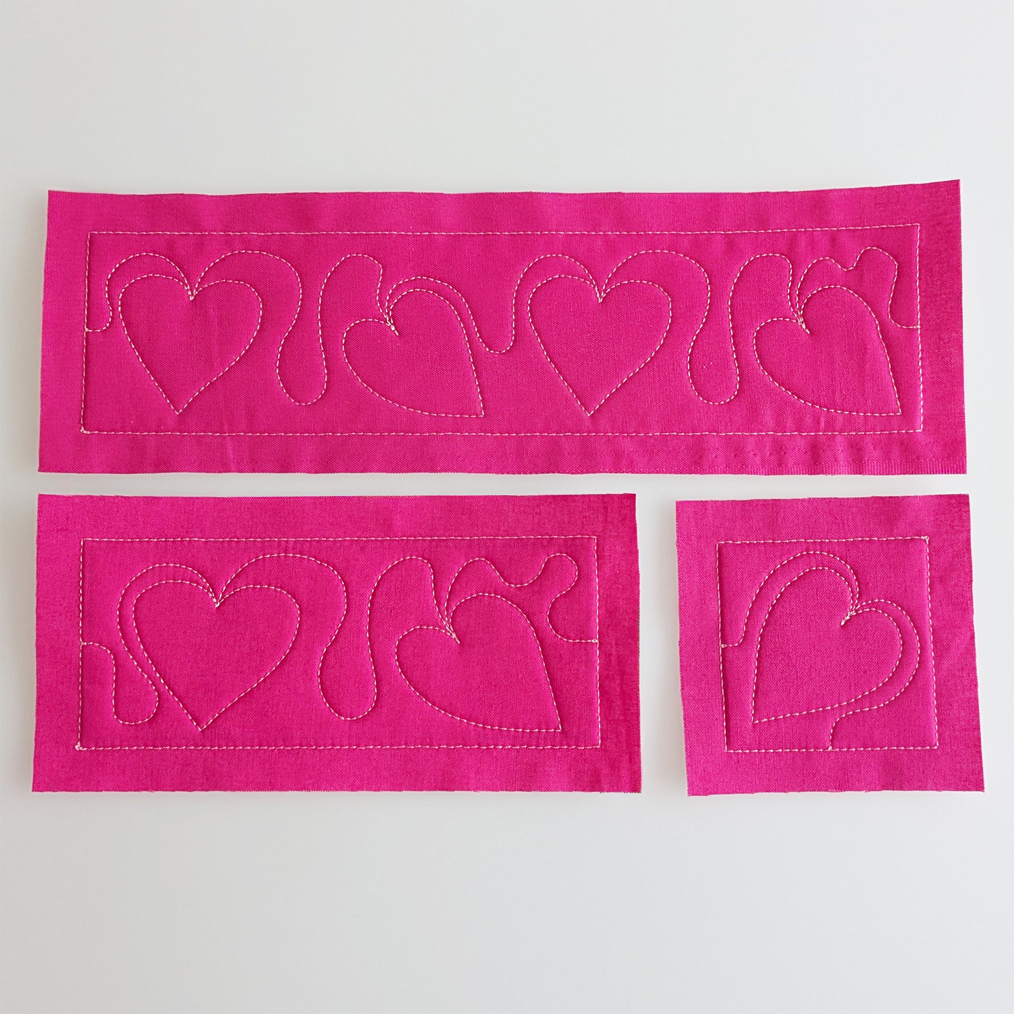 Hearts Edge-to-Edge Quilting Design In the hoop machine embroidery designs