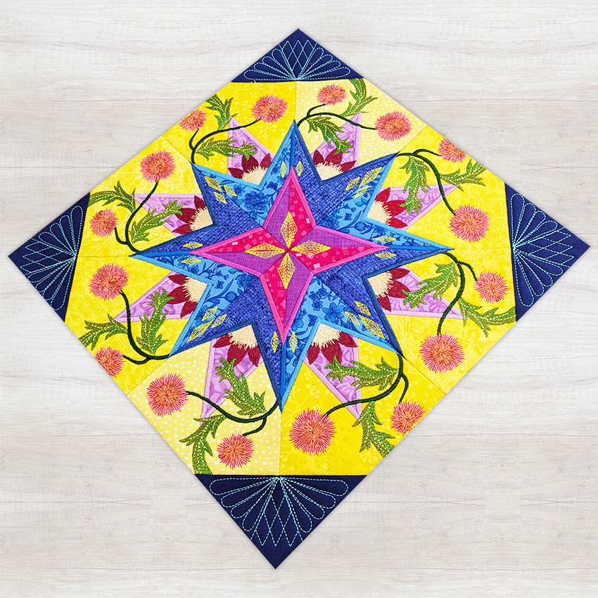 BOM Kaleidoscope Quilt - Block 9