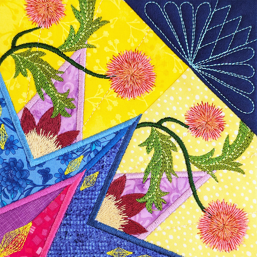 BOM Kaleidoscope Quilt - Block 9