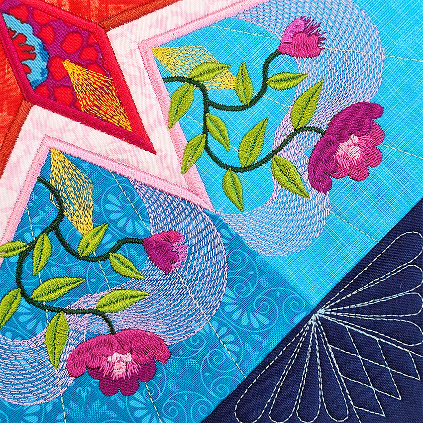 BOM Kaleidoscope Quilt - Block 5