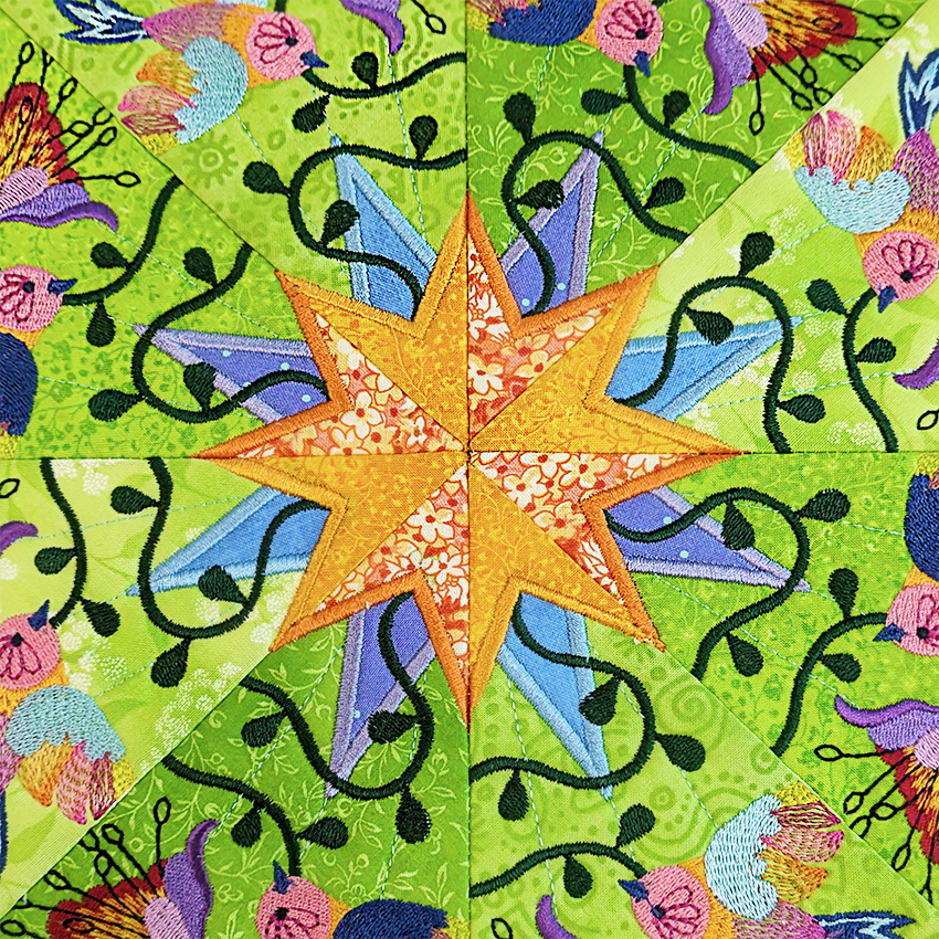 BOM Kaleidoscope Quilt - Block 7