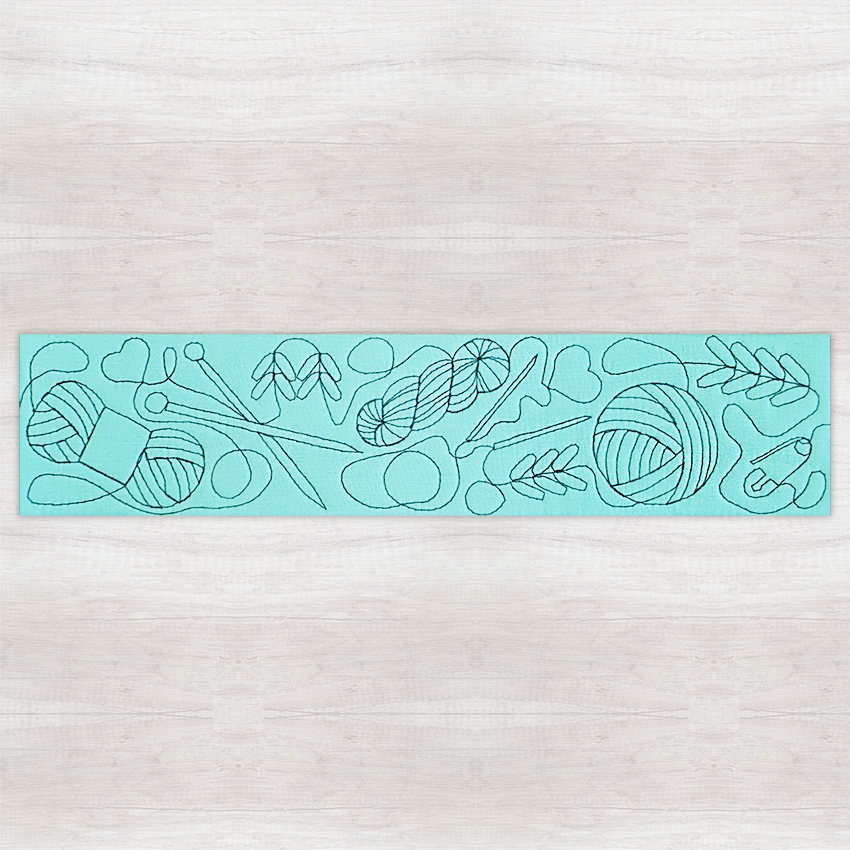 Knitting Quilting Borders In the hoop machine embroidery designs