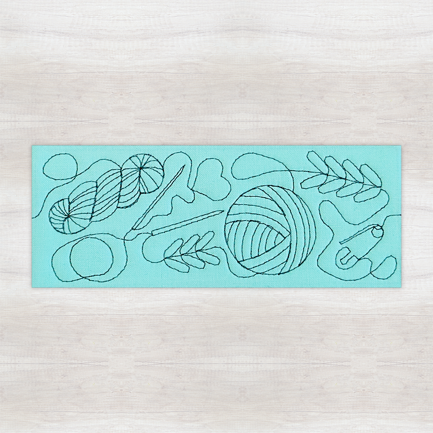 Knitting Quilting Borders In the hoop machine embroidery designs