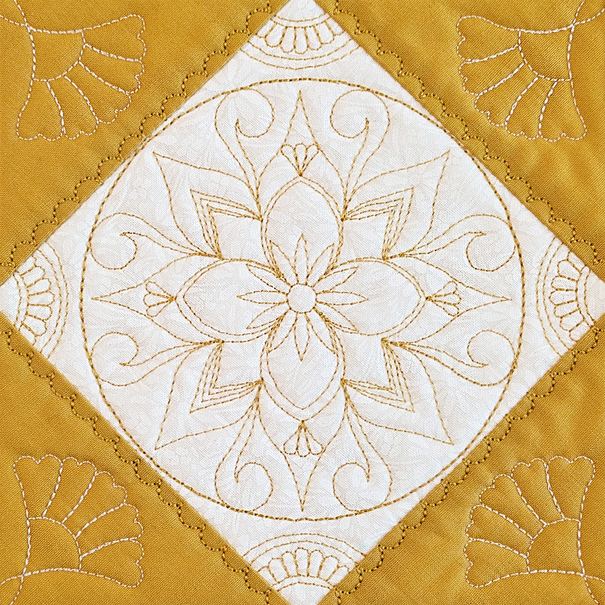 Mandala Quilt As You Go In the hoop machine embroidery designs