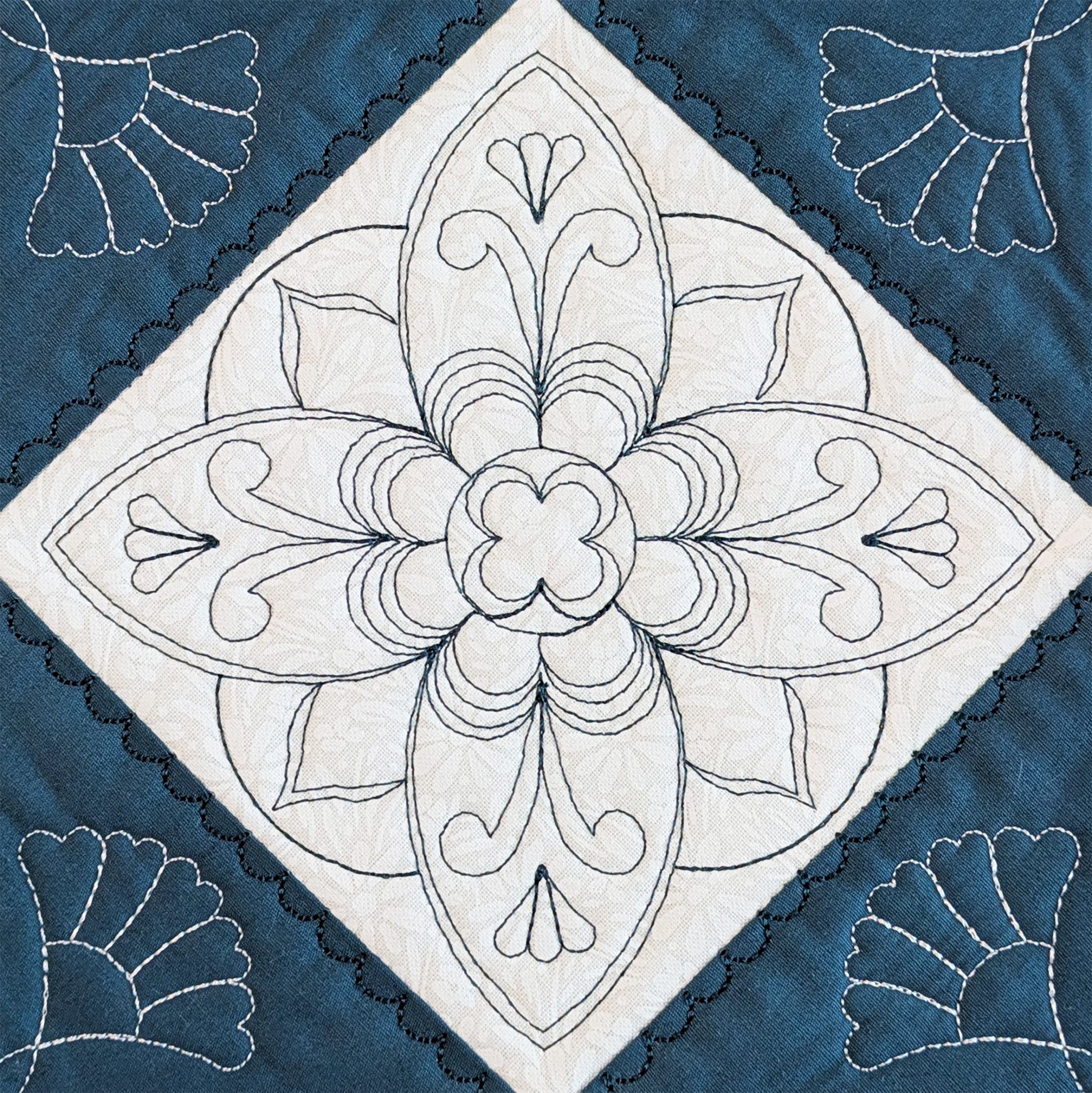 Mandala Quilt As You Go In the hoop machine embroidery designs