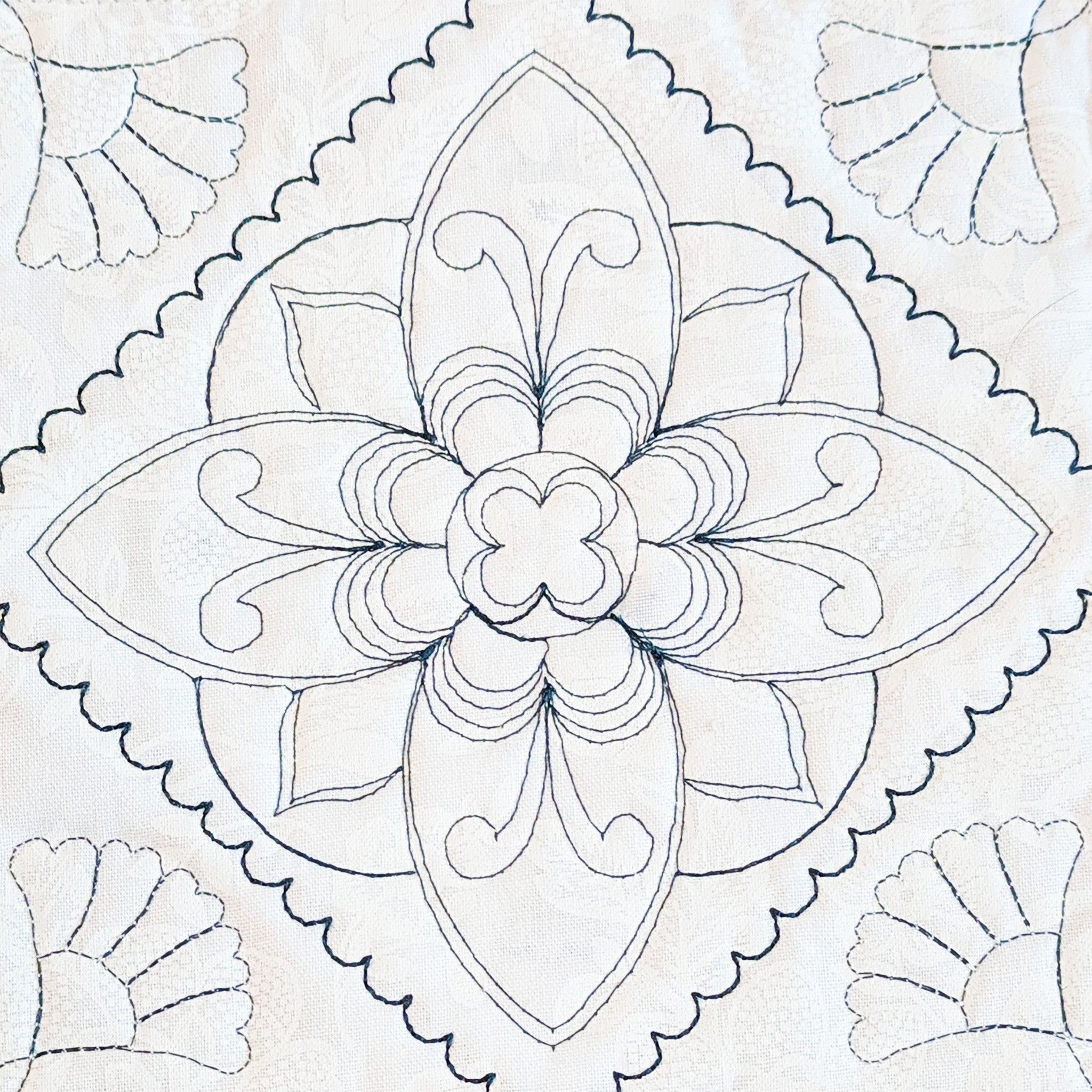 Mandala Quilt As You Go In the hoop machine embroidery designs