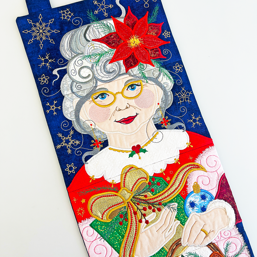 Mrs Christmas Hanger close up