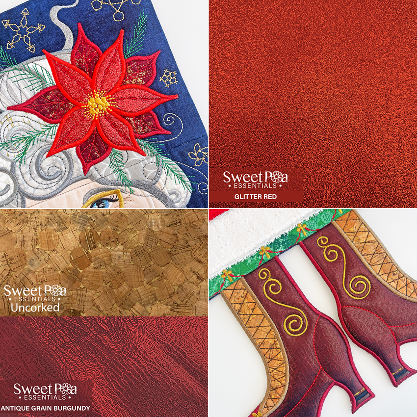 Mrs Christmas Hanger Essentials pleather and cork used