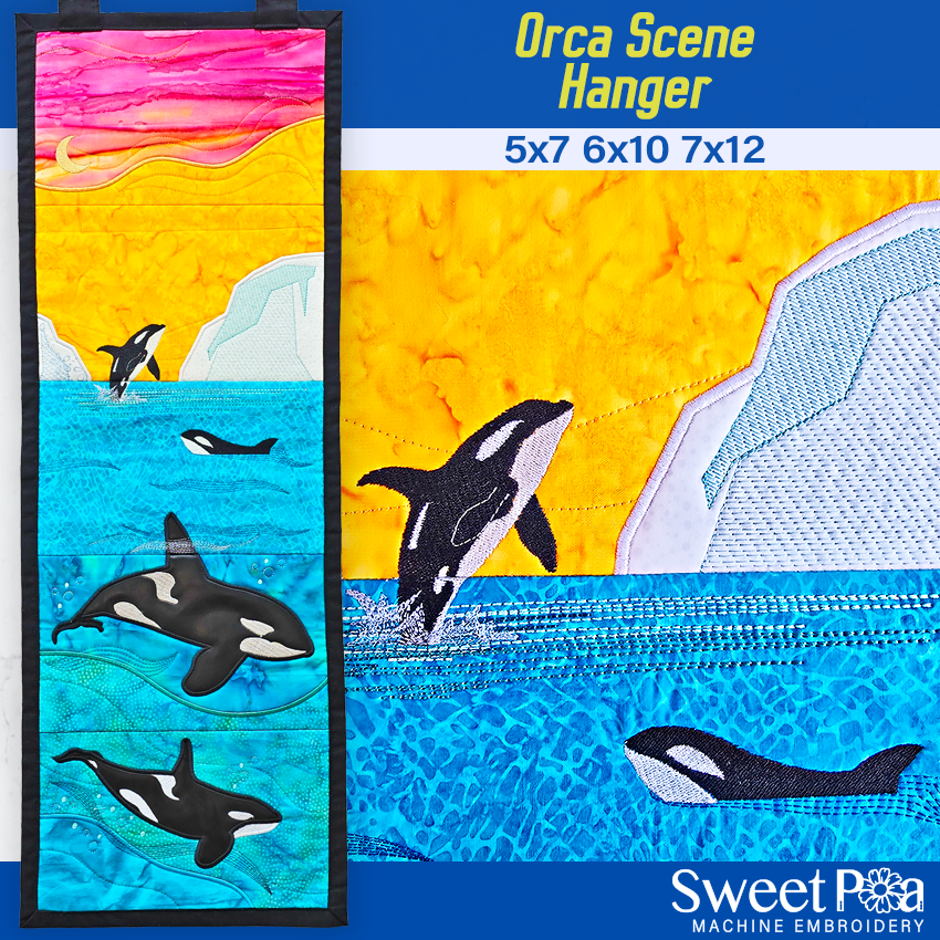 Orca Scene Hanger Made ITH
