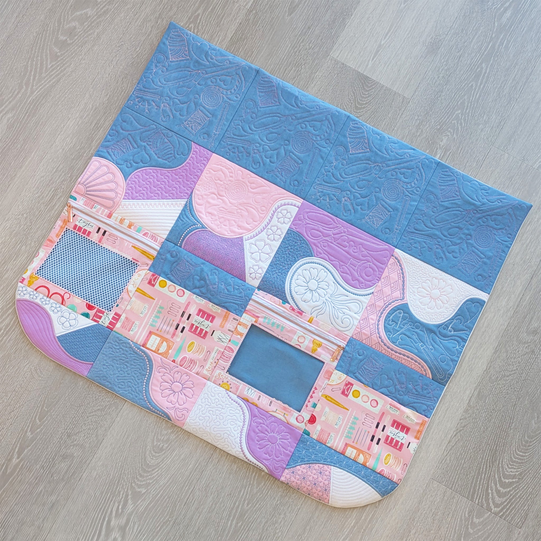 Patchwork Machine Tidy In the hoop machine embroidery designs