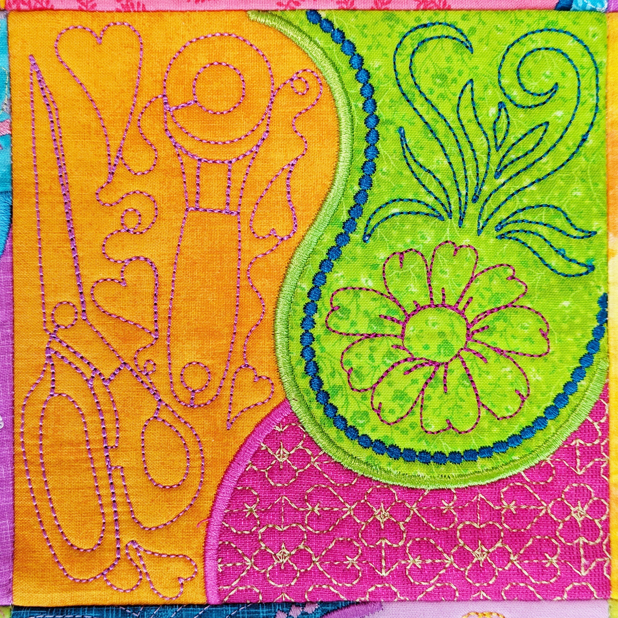 Patchwork Machine Tidy In the hoop machine embroidery designs