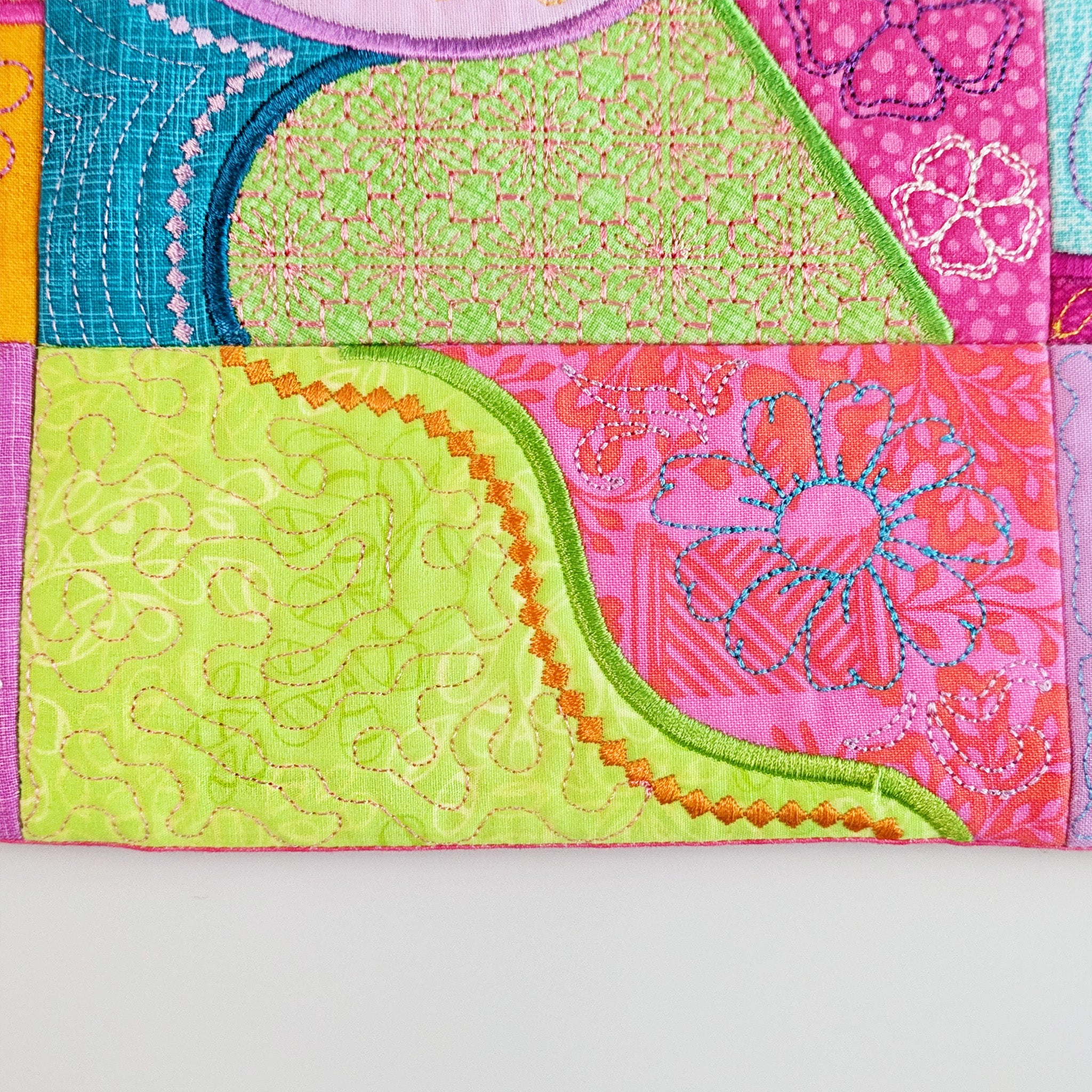Patchwork Machine Tidy In the hoop machine embroidery designs