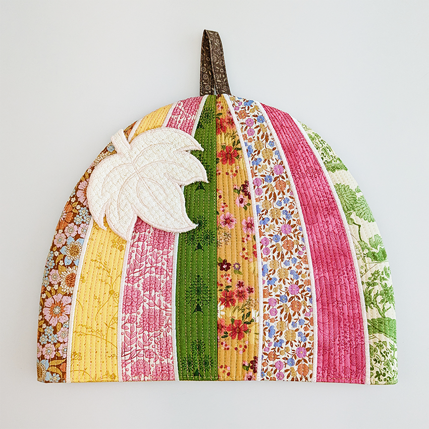 Pumpkin teapot cosy ITH design