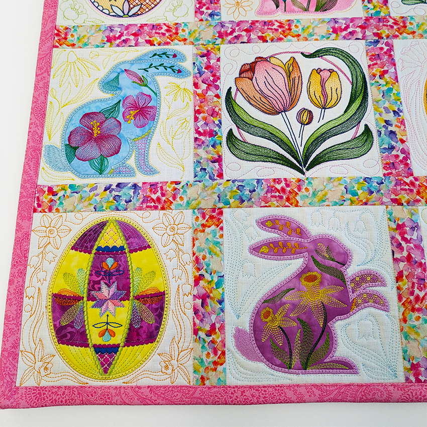 BOW Easter Quilt As You Go Bulk Pack - Sweet Pea In The Hoop Machine Embroidery Design