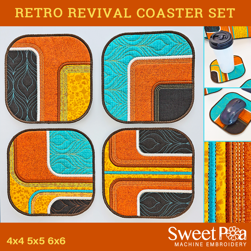 Retro Revival Coaster Set