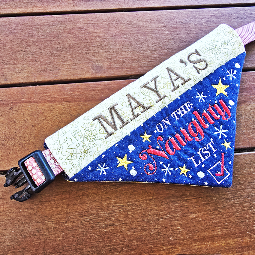 Naughty or Nice Christmas Pet Bandanas