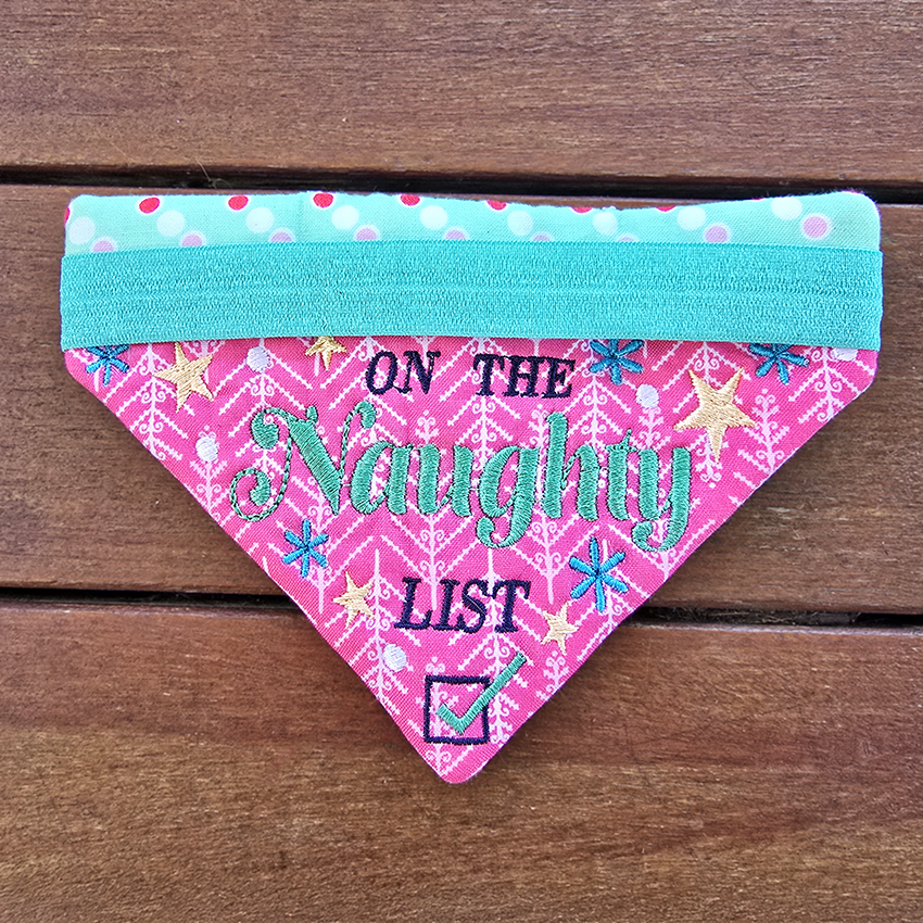 Naughty or Nice Christmas Pet Bandanas