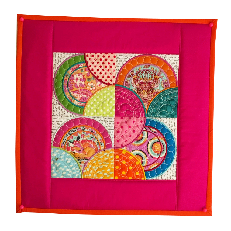 Scallop Block and Quilt 4x4 5x5 6x6 7x7 In the hoop machine embroidery designs