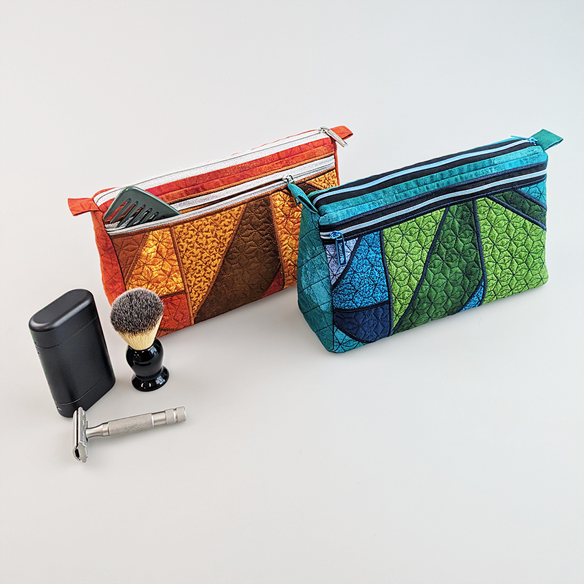 Geometric Shaving Bag