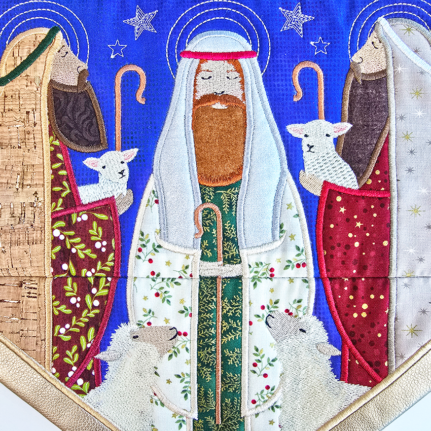 Three shepherds close up