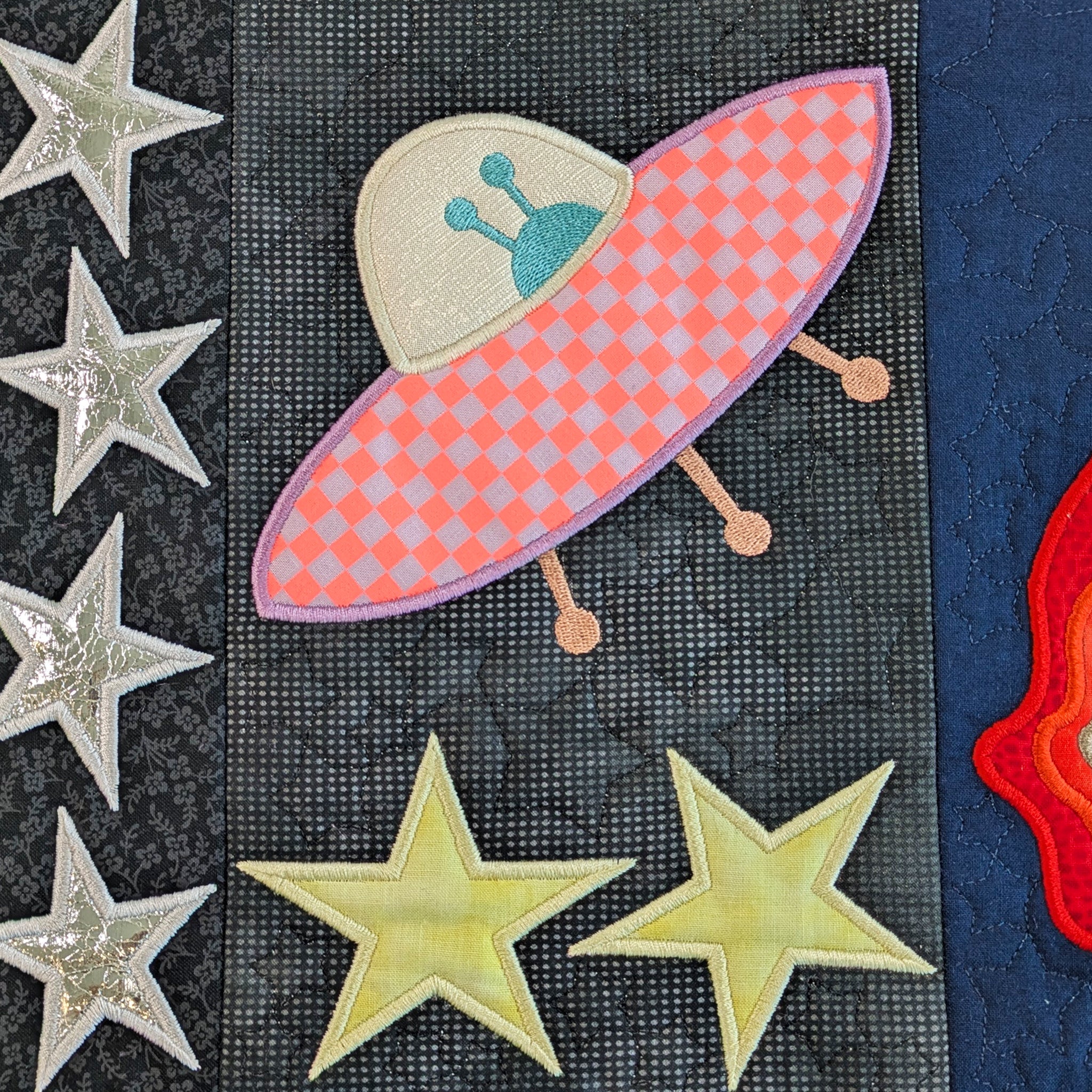 Space Quilt In the hoop machine embroidery designs