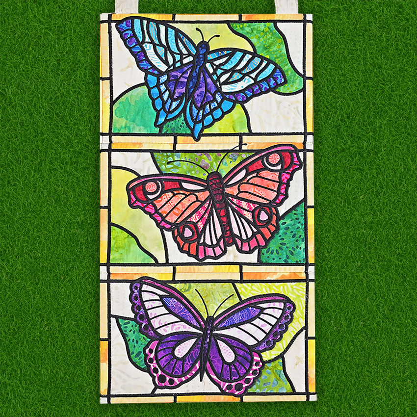Stained Glass Butterfly Hanger