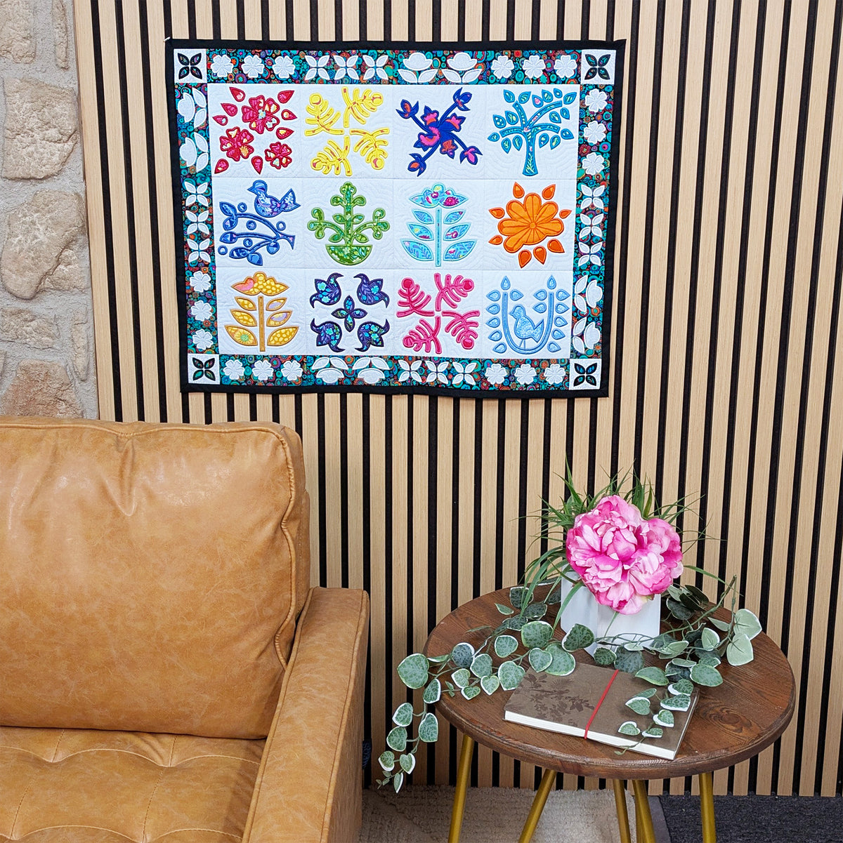 Stark Contrast Quilt In the hoop machine embroidery designs