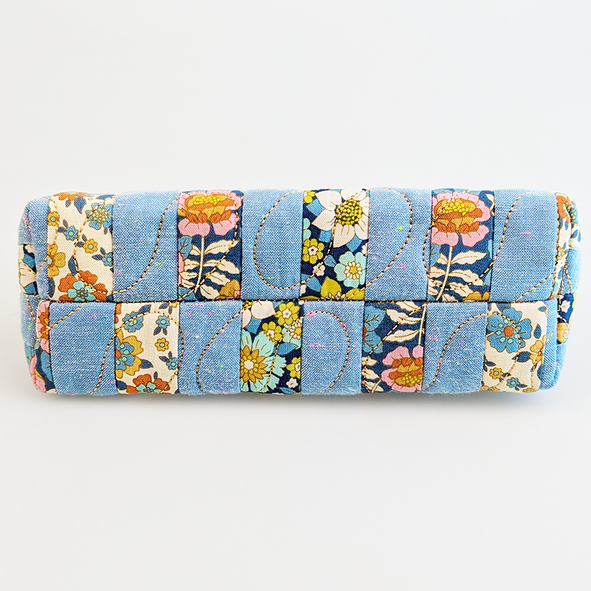 Striped Zipper Purse