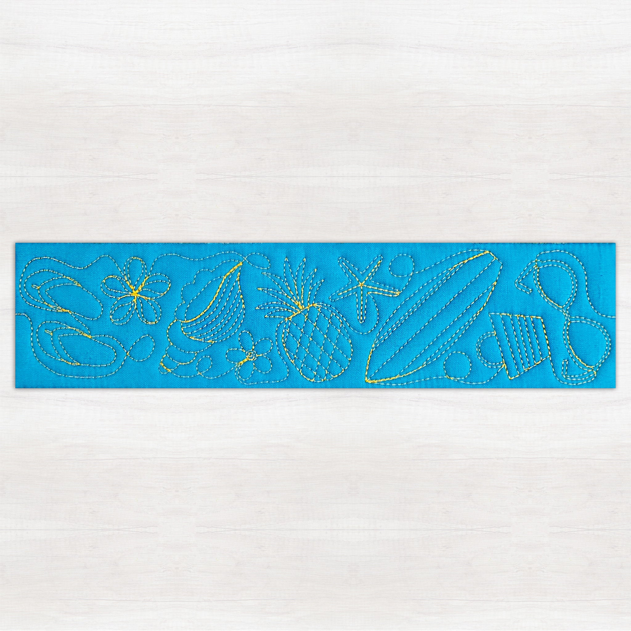 Summer Quilting Borders In the hoop machine embroidery designs