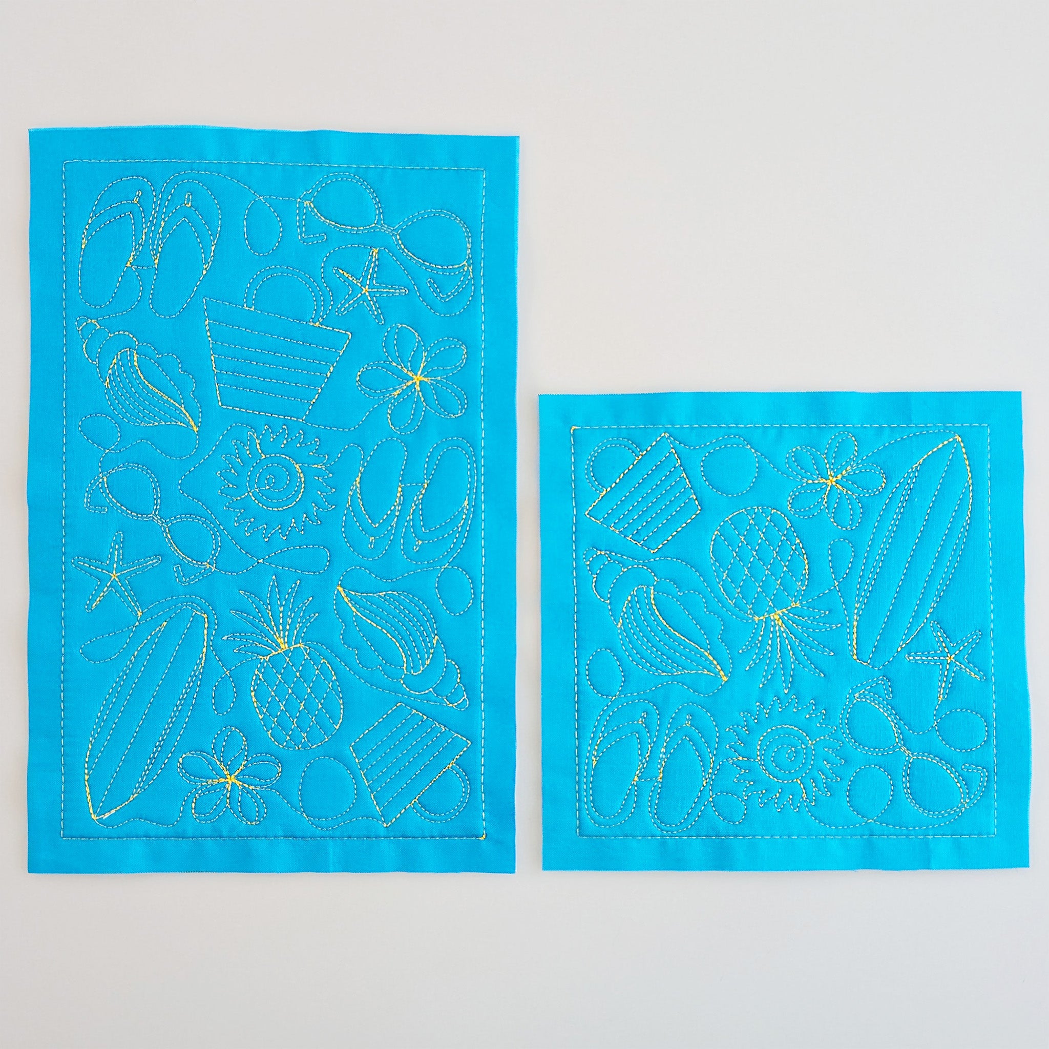 Summer Quilting Blocks In the hoop machine embroidery designs