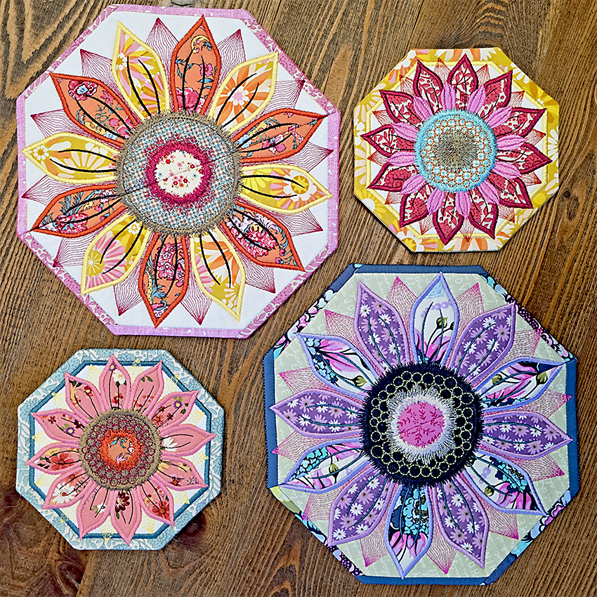 sunflower table centres and coasters by sweet pea