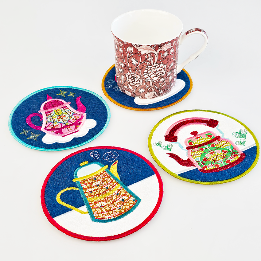 Teapot Coaster Set