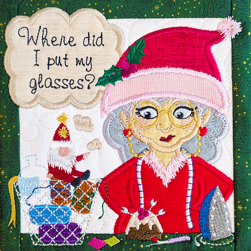 BOW The Adventures of Ms. Stitch - Block 3