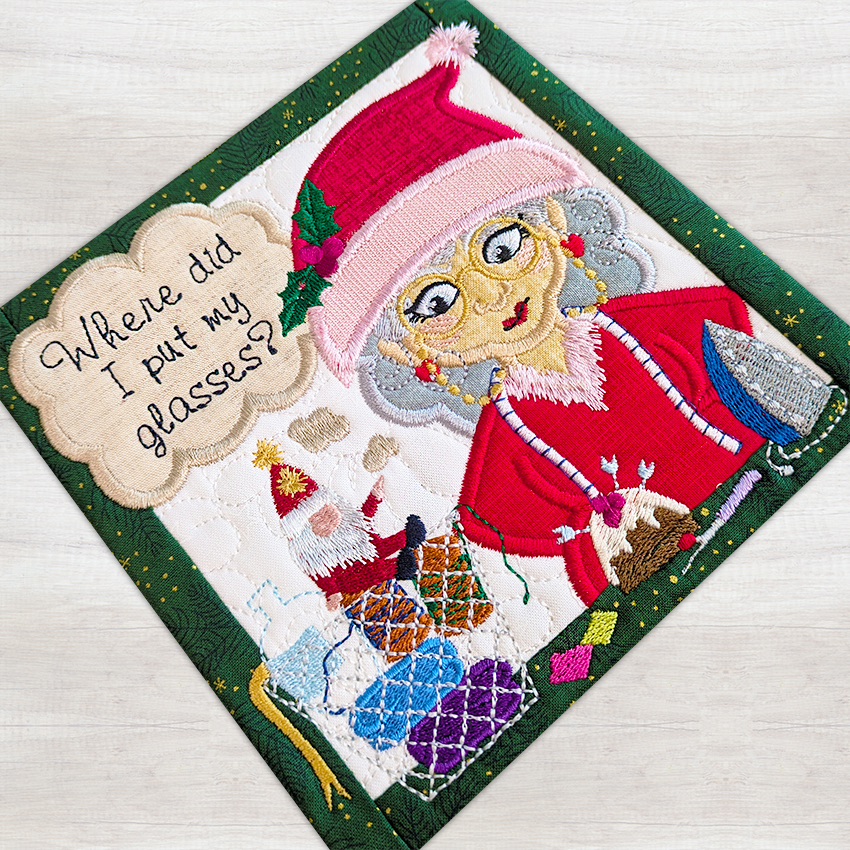 BOW The Adventures of Ms. Stitch - Block 3