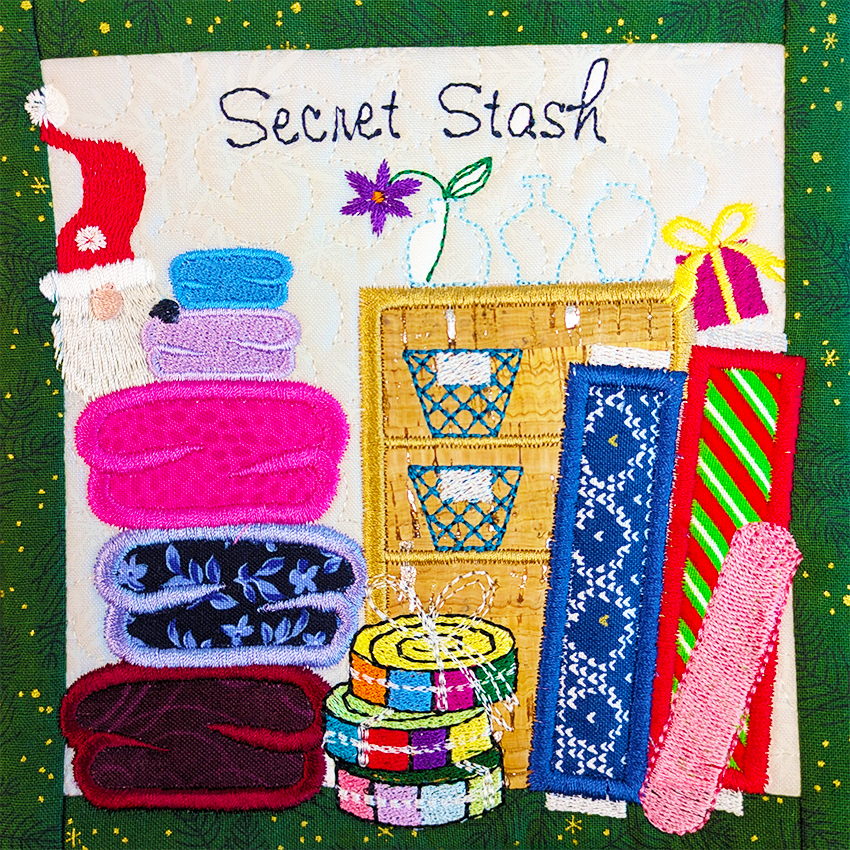 BOW The Adventures of Ms. Stitch - Block 7