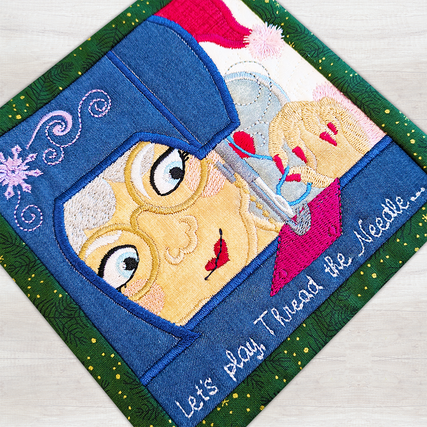 BOW The Adventures of Ms. Stitch - Block 8