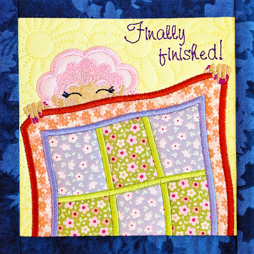 BOW The Adventures of Ms. Stitch - Block 12