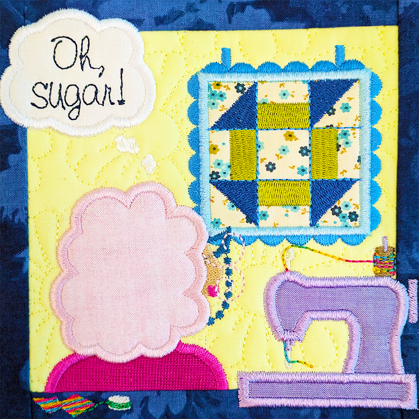 BOW The Adventures of Ms. Stitch - Block 6