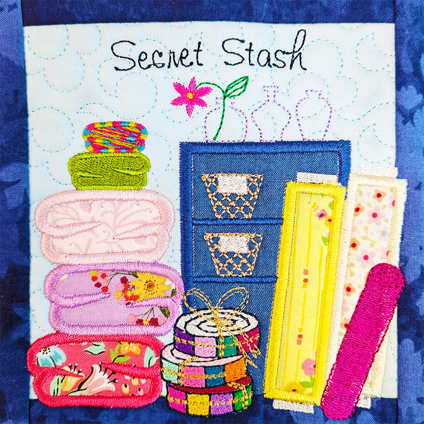 BOW The Adventures of Ms. Stitch - Block 7