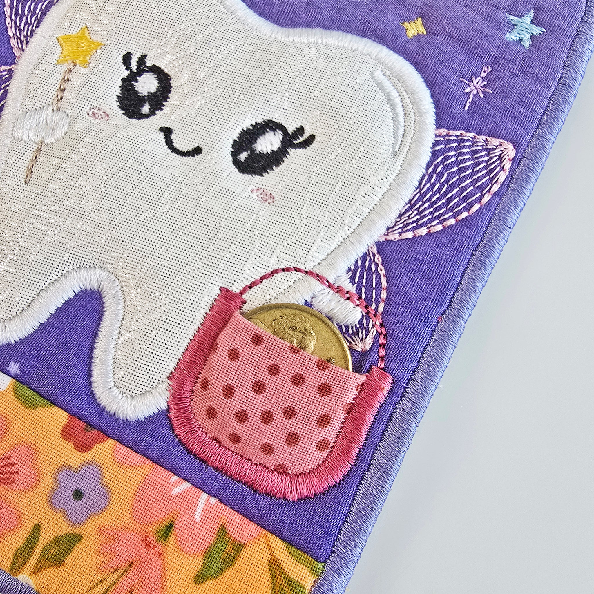 Tooth Fairy Door Hanger In the hoop machine embroidery designs